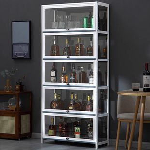 Living Room Wine Cabinet Wall Storage Cabinet Display High-End Integrated Cabinet Red Wine Display Cabinet Small Display Cabinet Home Wall