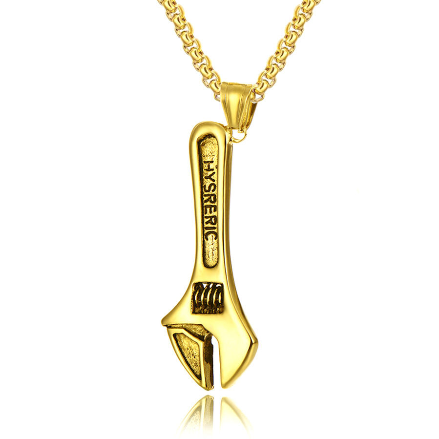 Fashionable Wrench Men's Personalized Necklace with Multiple Styles of Gift Decoration Pendant Products_voghion.com