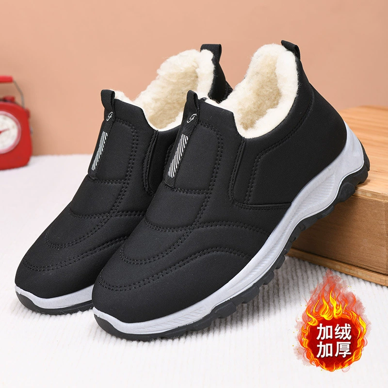 Зимние тепло-ботинки из хлопка, унисекс обувь на slip-on, размеры 36–44