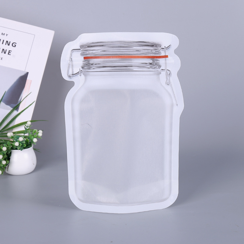 直供磨砂塑料食品包装袋  异形自立袋 opp拉丝膜包装袋可加印图案