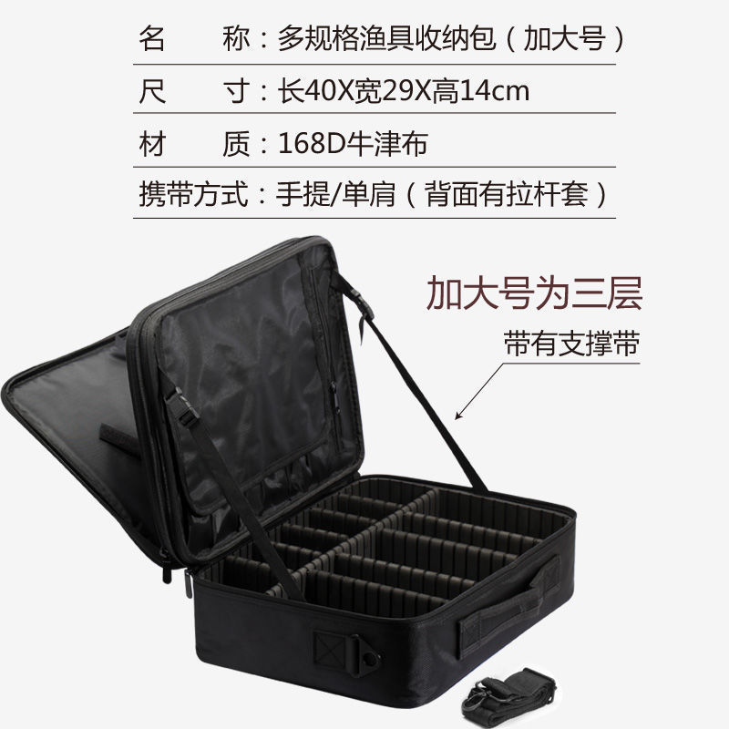 手提便携防水渔具收纳箱线组钓鱼工具配件渔具盒储物盒垂钓整理包|undefined