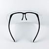 Butterfly mask black mirror transparent protective glasses mask care eye mask anti -flying sand anti -splash spot speed hair