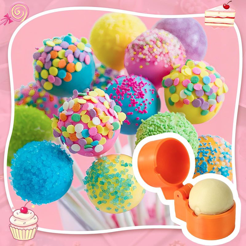 亚马逊新品Round Cake Pop Mold Shapes Press Sett 圆形爱心环形|undefined