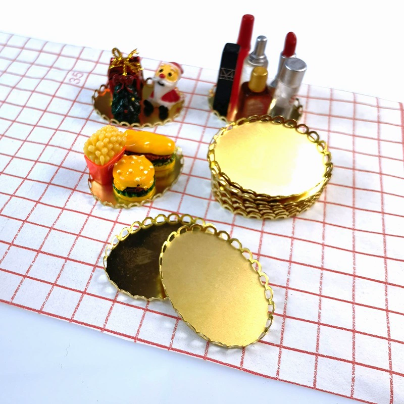 DOLLHOUSE Ragdoll House аксессуары миниатюрная еда и игра 1:12 сцена Игрушка модель мини металлический маленький лоток