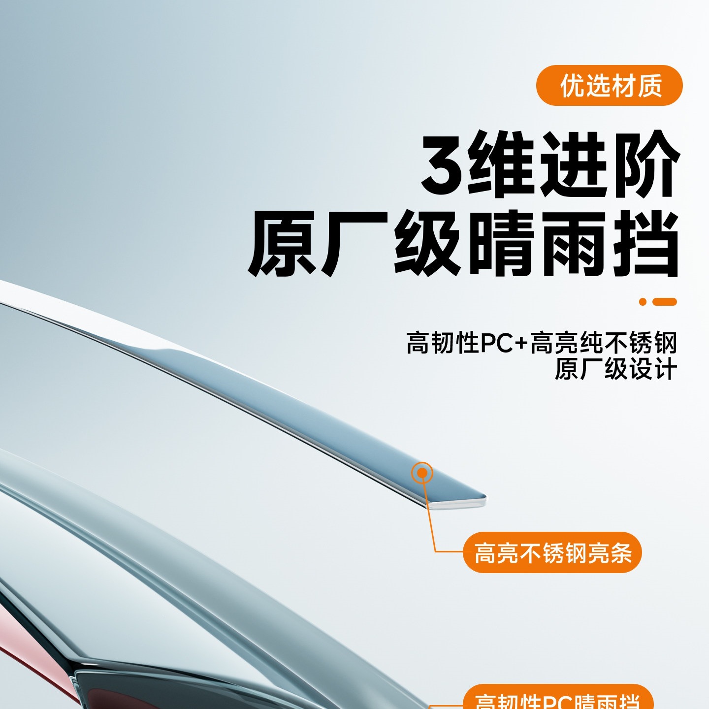 Compatible with Changan CS75PLUS, fourth-generation CS55, Eado 35, X5 rain visors, X7 rain guards, UNIZ/T
