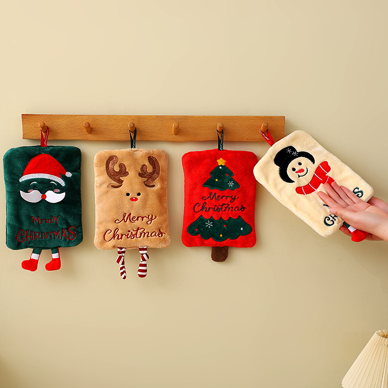 Cross-Border Christmas Hand Towels, Hangable Quick-Drying Kitchen Cloths, Bathroom Children's Gifts, Hand Towels, Hangable Handkerchiefs Cross-Border Christmas Hand Towels, Hangable Quick-Drying Kitchen Cloths, Bathroom Children's Gifts, Hand Towels, Hangable Handkerchiefs