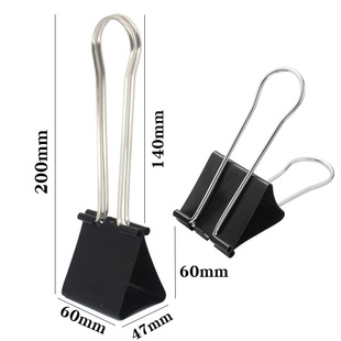 Oversized 60mm Long Tail Clip Metal Extra Large Thickened Document Exhibition Drawing Board Clip Extra Large Glass Dovetail Ticket Clip
