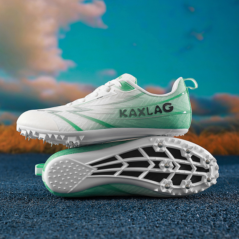 Zapatos de atletismo profesionales transfronterizos para estudiantes de prueba de escuela secundaria sprint de salto de longitud zapatos de carreras de entrenamiento transpirables ligeros zapatos deportivos mujeres