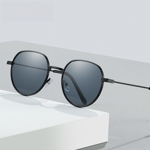 New Arrival European and American Style Sunglasses Ins-style Wide Silk Cross-border Retro Classic Sunglasses 3589