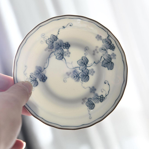 Washiba Kiyoku Bone Plate Japan Small Salad Plate Ceramic Small Fruit Plate Japanese Small Dishes Small Snack Plate Snack Plate