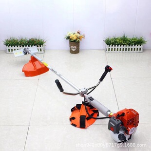 Side-Mounted Brush Cutter for Land Reclamation, Two-Stroke Soil Loosening and Weeding Machine, Park Weed Trimming and Lawn Mower, Multi-Purpose High Branch Saw