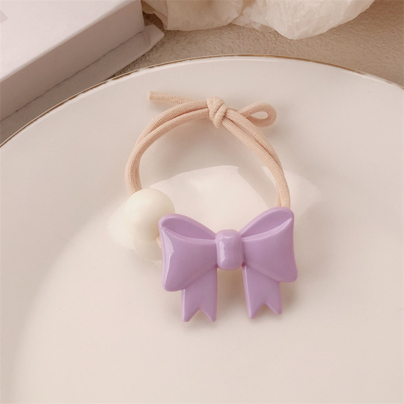 Cuerda para el cabello con lazo de temperamento de alta calidad coreana, cola de caballo, bola baja, cuerda para la cabeza, banda elástica alta, lazo para el cabello, accesorios para el cabello