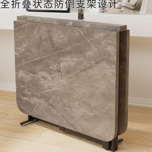Thickened Folding Dining Table Folding Table Rectangular Desk Installation-Free Folding Table for Small Apartment Multifunctional Simple Dining Table