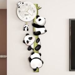 Panda living room decoration modern minimalist warm restaurant TV background wall art creative entrance door hallway painting