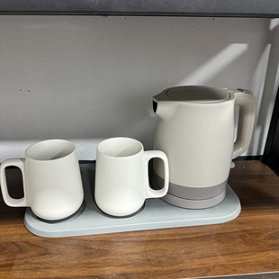 All Seasons Hotel Kettle Set All Seasons Hotel Mug Ceramic Mouthwash Cup All Seasons 5.0 Cup 4.0 Tray