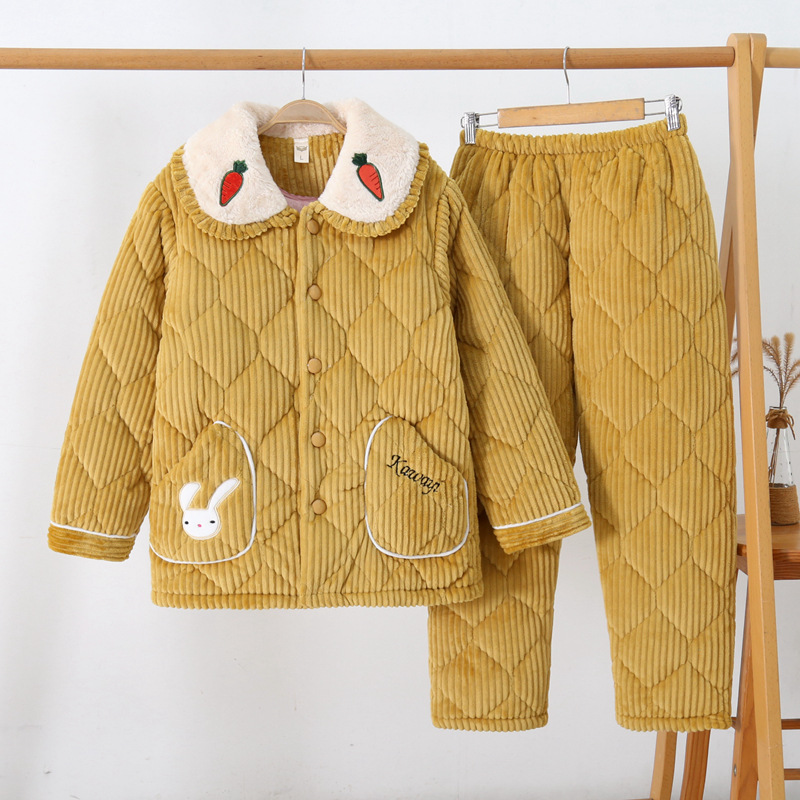 抽条萝卜领姜黄色