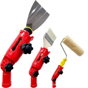 Brush universal holder paint brush extension clip telescopic rod adapter paint rod extension roller brush extension