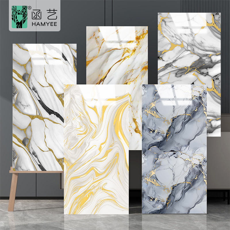 酒店背景墙防撞贴墙面装饰3d立体墙贴ins风鎏金瓷砖贴片小块自粘