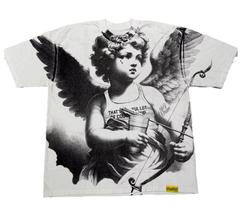 THAT'S A AWFUL LOT OF COUGH SYRUP Cupid Tattoo 跨境重工短袖|undefined
