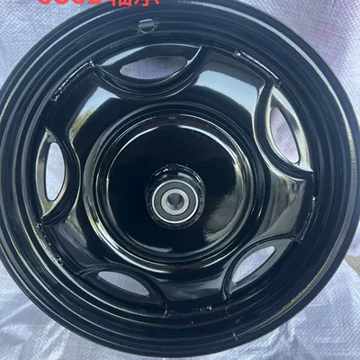 Motorcycle wheel hub | ring thickened electric car - 400-12-integrated-front-wheel-15-holes-black