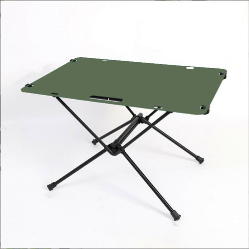 Outdoor tactical camping folding tables and chairs portable ultra-light aluminum picnic table and chairs set lightweight camping desktop