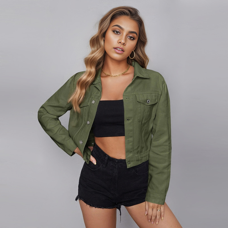 S167# European and American cross-border women's clothing Amazon AliExpress denim jacket women's casual short denim jacket jacket S167# European and American cross-border women's clothing Amazon AliExpress denim jacket women's casual short denim jacket jacket