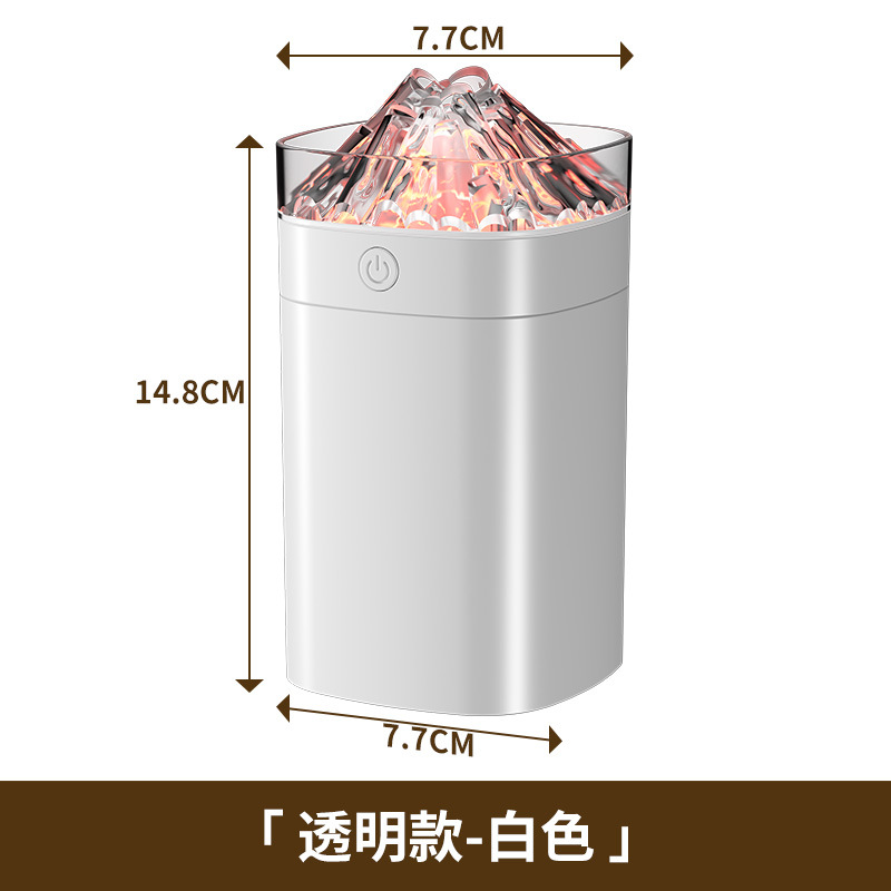 A25 소형 사각 400ml - 투명 화이트