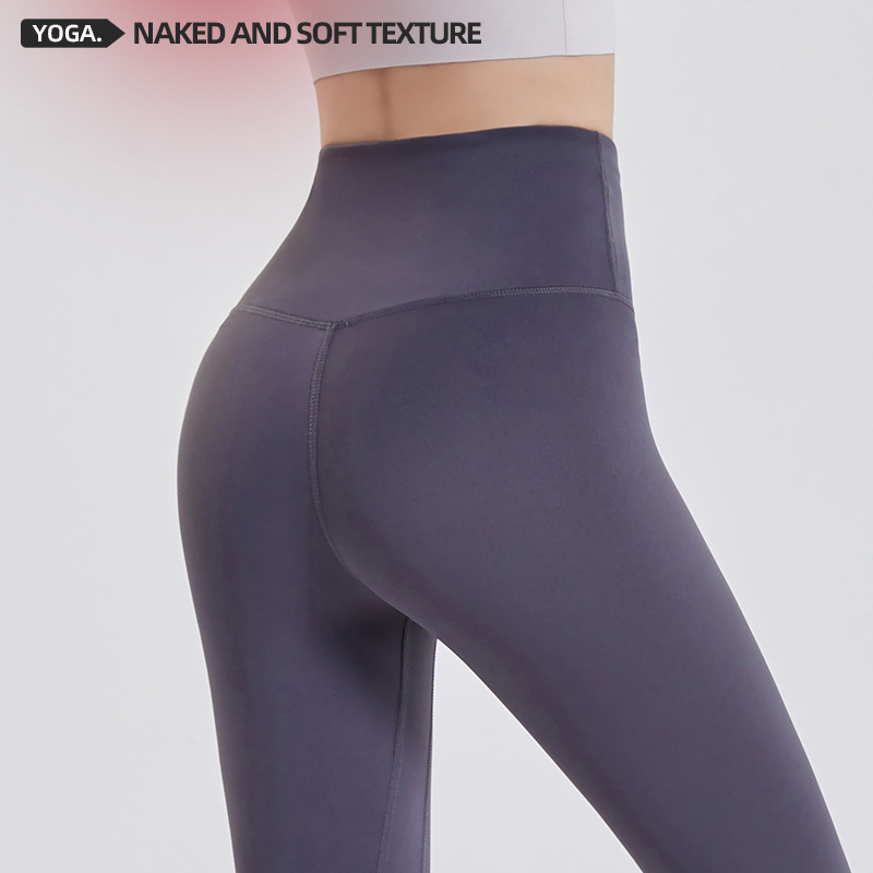 Lulu pantalones de yoga para mujer primavera y verano delgada cintura alta Levantamiento de cadera pantalones de fitness desnudos sin costura melocotón cadera desgaste exterior Pantalones deportivos