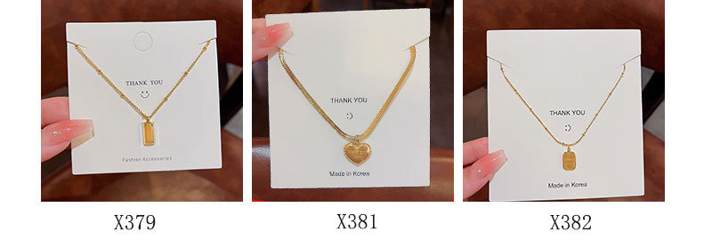 Fashion Heart Shape Butterfly Titanium Steel Plating Pendant Necklace 1 Piece