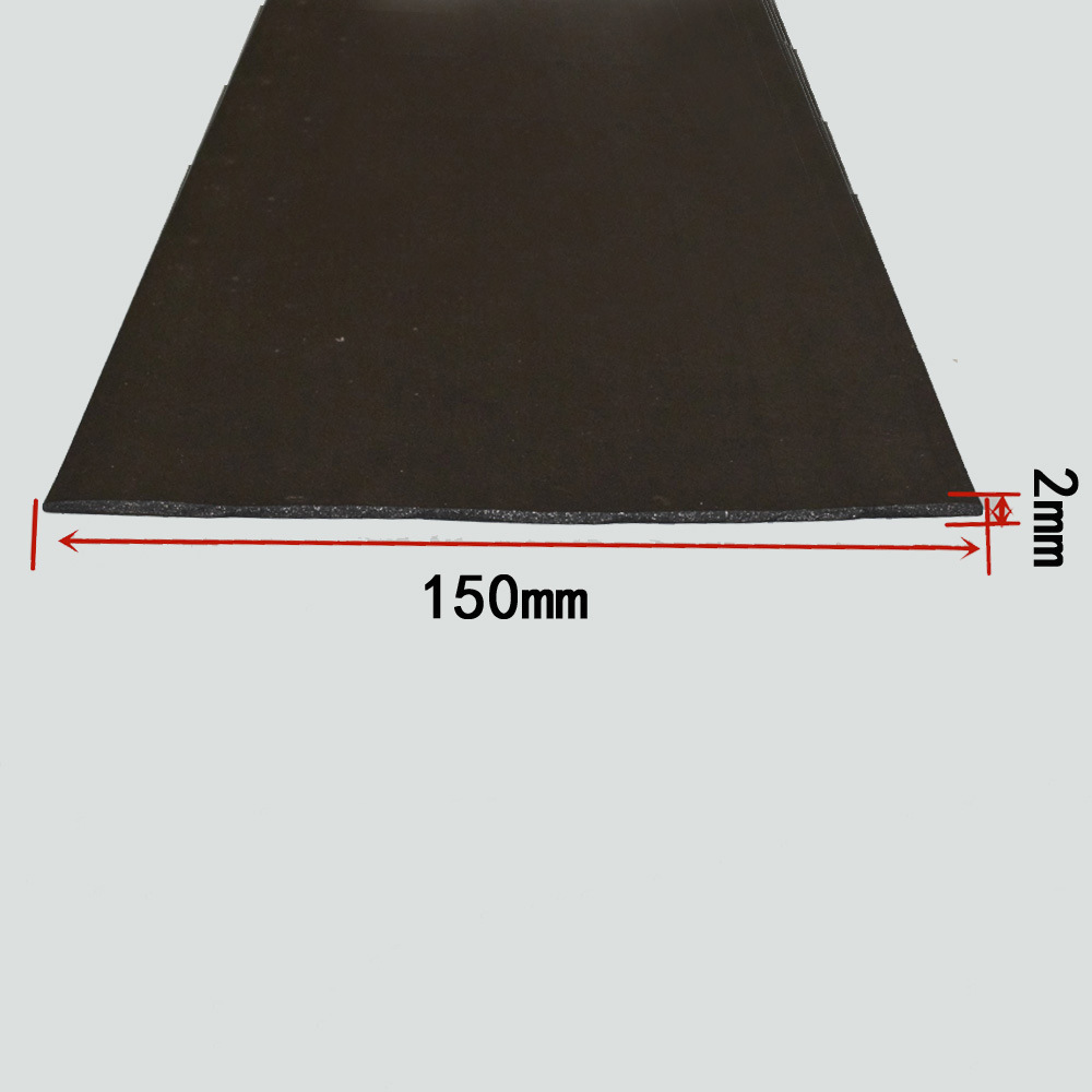 黑色 宽150mm厚2mm无背胶防火膨胀密封条防烟木门阻燃密封条 I型