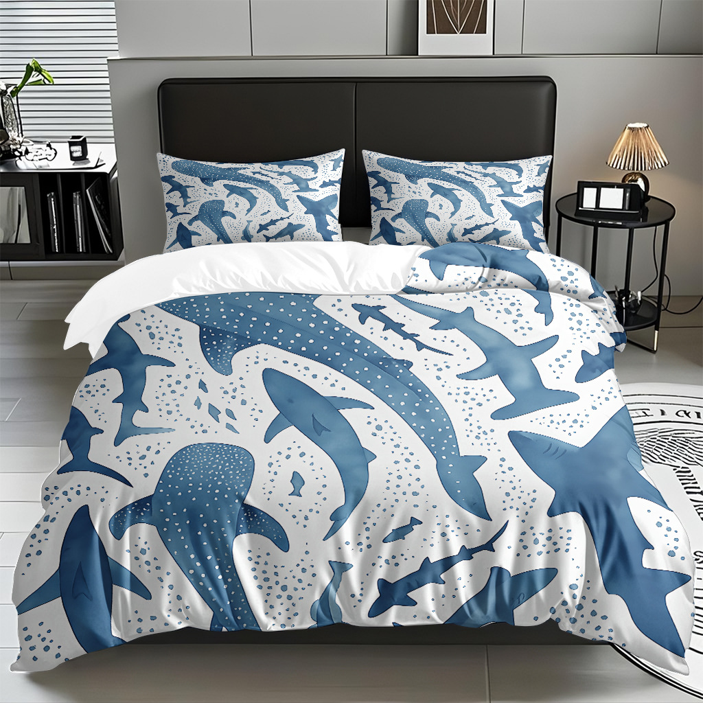 Ventas transfronterizas calientes de una variedad de patrones de reliquias marinas impresión digital colcha