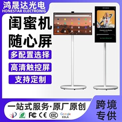 モバイルコンパクトスクリーン屋外縦型21.5インチオールインワンマシン、ディスプレイ広告とライブストリーミング用