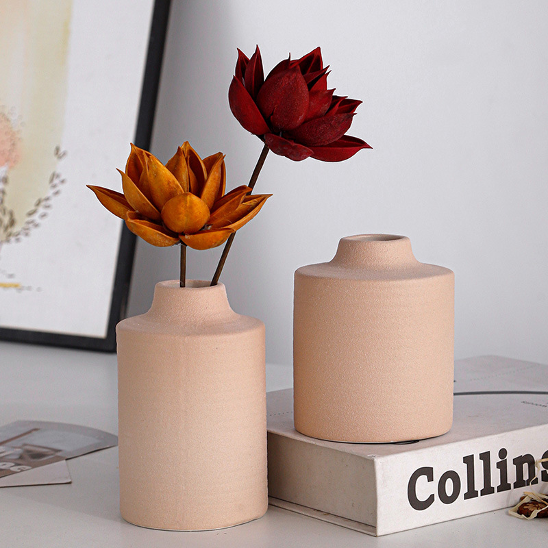 Nordic ins flores secas al aire flor flor flor floral geometría decoración decorativa de sala de estar simple decoración de cerámica