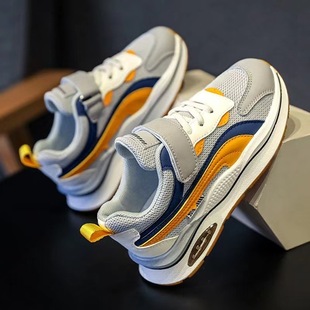 Boys Shoes sneaker Spring and Autumn New Children's Shoes Large Children's Autumn Mesh Breathable Casual sneaker for Boys
