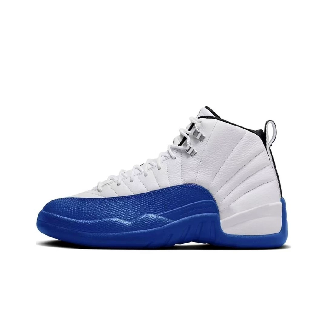 Putian Shoes AJ12 Chicago Cool Gray White Bulls and Malaysia Blue Black Purple Royal Blue Joe 12 мужскиe и женские спортивные баскетбол