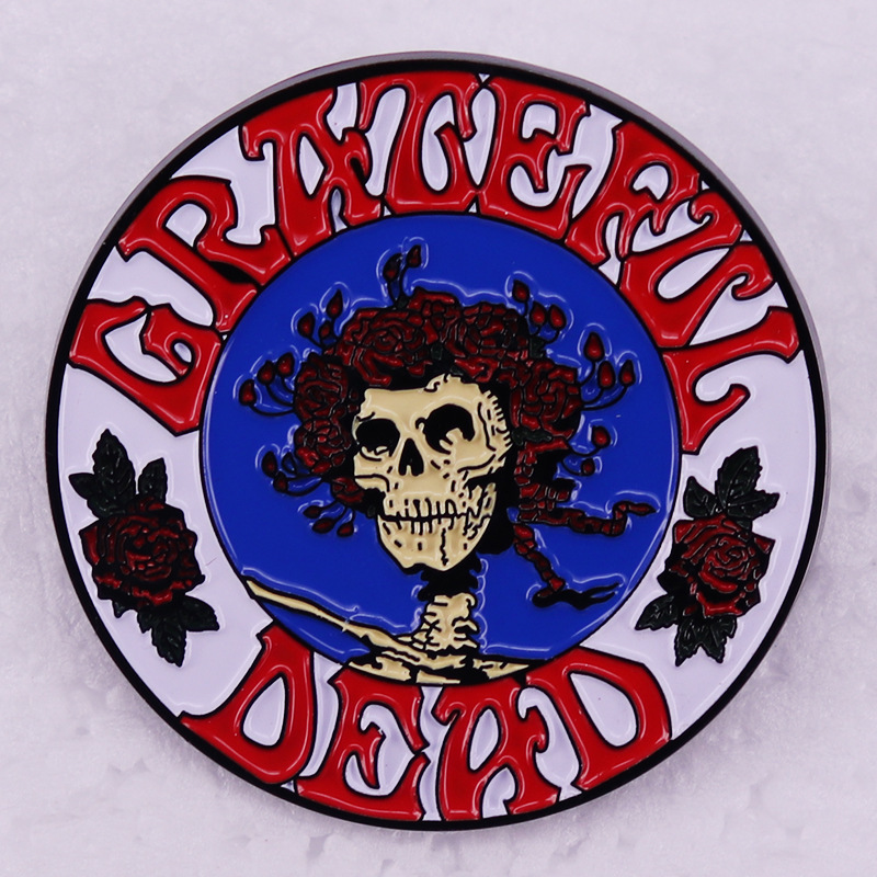 Grateful Dead Rock Band Badge Metal Brooch Clothing Backpack Accessories Rock Music Grateful Dead Rock Band Badge Metal Brooch Clothing Backpack Accessories Rock Music