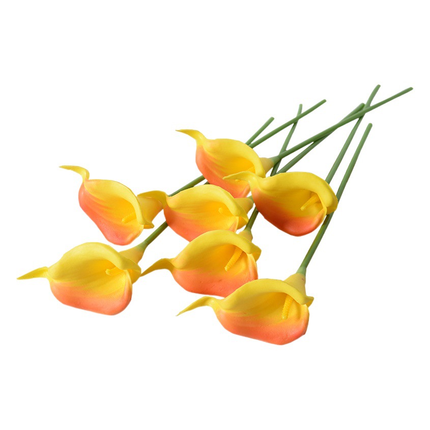 Simulación de zantedesa lirio pu flor artificial simulación decoración del hogar Decoración decoración mini pequeño zantedesa lirio al por mayor