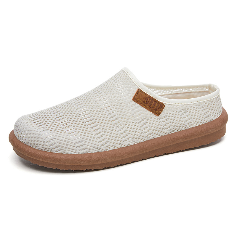 Zapatos mujer todo fósforo verano nuevo estilo zapatillas transfronterizas ropa exterior de mujer cómodo y transpirable zapatos de mujer de fondo suave medio arrastre