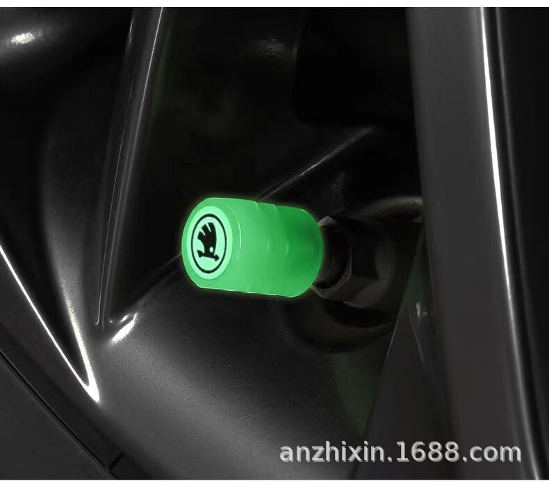 夜光タイヤバルブキャップ自動車バルブキャップオートバイ電気自動車真空ホイールバルブ発光バルブコアカバー|undefined