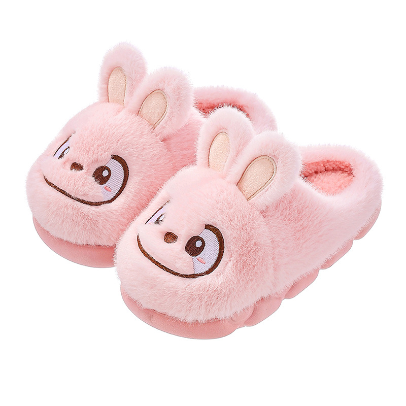 Zapatillas de algodón para mujeres otoño y invierno 2025 nuevas parejas antideslizantes interiores gruesas con zapatillas de lana cálidas para hombres