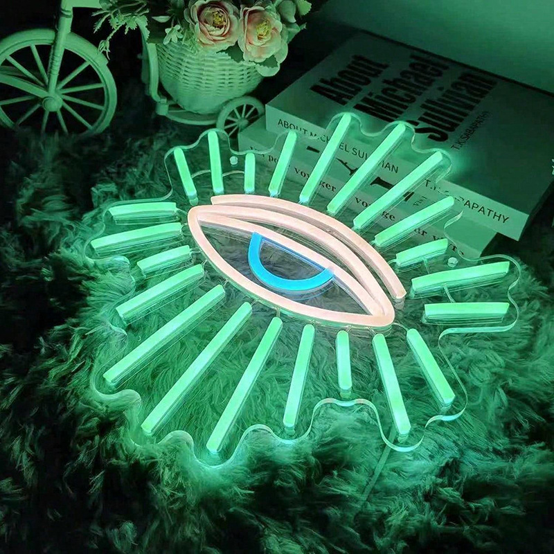 Transfronterizos venta caliente lámpara LED luminosa de neón acrílico lámpara USB patrón de cartel interior lámpara de decoración de fiesta