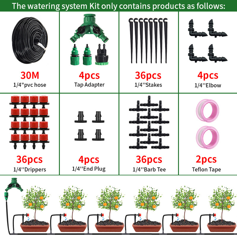 Juego de gotero de 30 m 36 ocho orificios