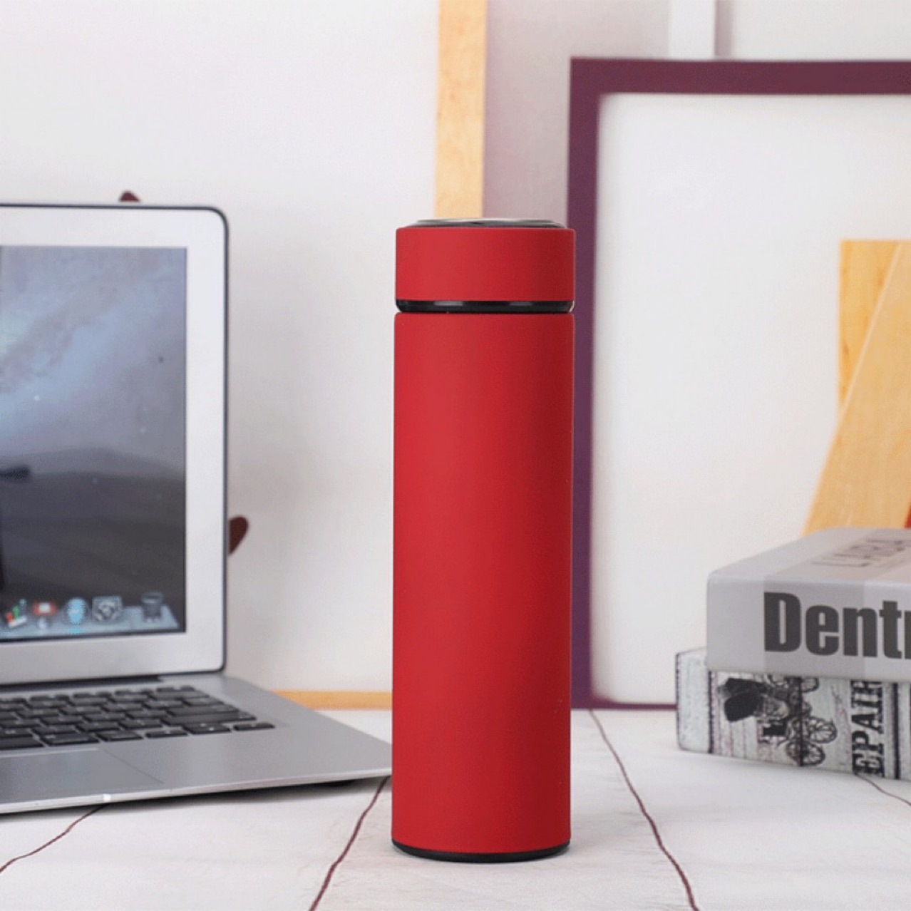 Taza de aislamiento de acero inoxidable 304 de temperatura inteligente Taza de agua de negocios de té portátil Taza de aislamiento de té para estudiantes