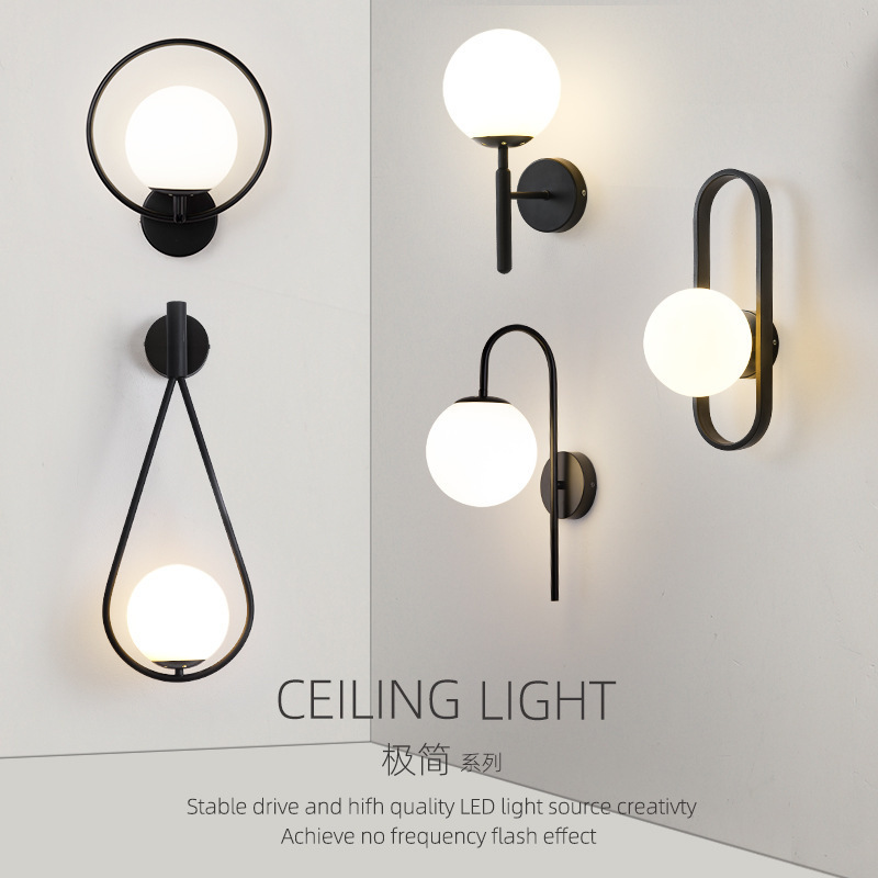 Bedroom Wall Lamp Bedside Lamp 2022 New Model Simple Modern Living Room Background Wall Lamp Minimalist Creative Corridor Lamp
