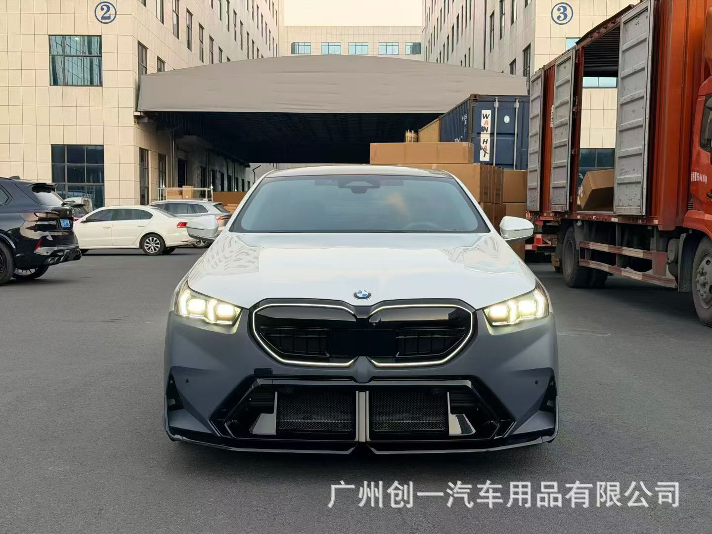 Suitable for 2024 BMW 5 Series G60G68 modified to M5, including front and rear bumpers, M5 front grille, rear bumper, side skirts, and exhaust