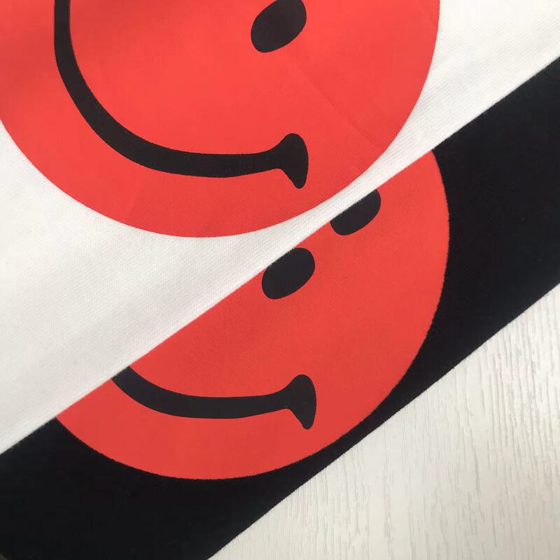 ITem No. 24A101 EArly Spring New JApAnese STyle CAsuAl Double Sleeve Elbow Smiley FAce PrinT CAsuAl Long Sleeve T-shirT