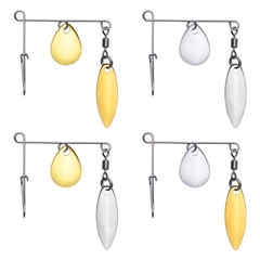 Bass Lure Wholesale Dual-Blade Composite Flash Blade Rig Noisy Blade Steel Balance Full Water Layer Black Hole