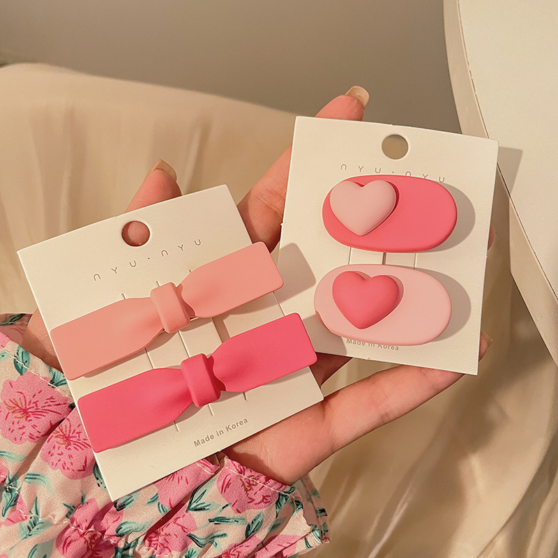 Horquilla rosa, horquilla para niñas y niños, clip de pico de pato para bebé, clip de flequillo lateral, clip lateral para niña linda, tocado