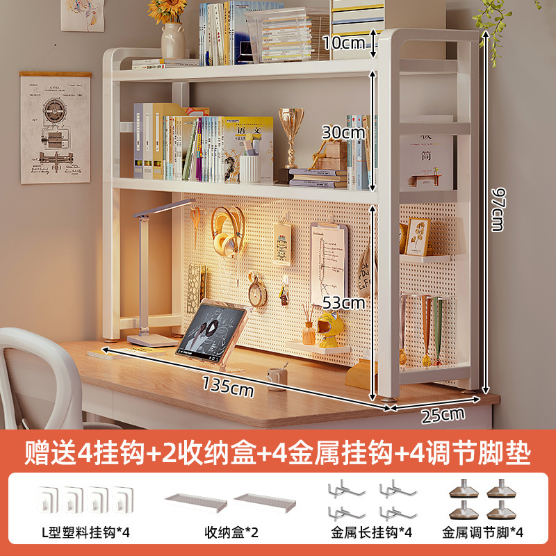 Escritorio, orificio, estante, estantería, escritorio, escritorio de varios pisos, escritorio de dormitorio de estudiantes, escritorio de computadora, estante vertical