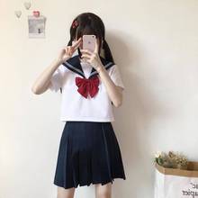 日系JK制服裙正统基础款白二本水手服女学生班服学院风夏季裙套装